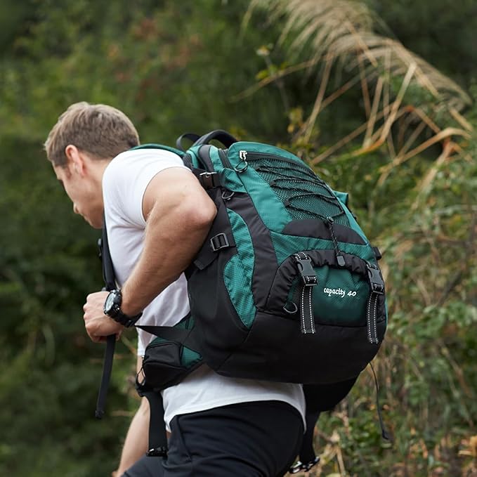 BOVIP 40L Hiking Backpack Waterproof Lightweight Daypack Travel Sports Camping - Image 2