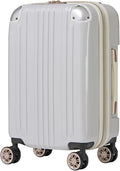 LEGEND WALKER Hardside Expandable Zipper Luggage, 5122-55-WHCB by LEGENDWALKER