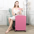 AnyZip Luggage Aluminium Frame Suitcase Hard Shell TSA Lock No Zipper 28In Rose - Image 2