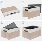 Large Fabric Storage Bins, Foldable Fabric Storage Baskets - Image 5