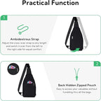 WATERFLY Small Crossbody Sling Backpack Anti Theft Backpack - Image 6