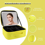 Makeup Bag with Led Mirror, Travel Makeup Organizer with 3 Color Setting - Image 4