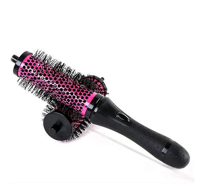 LIGICKY Blowout Brush Set with Detachable Barrels Round Brushes Hair Styling Tool, 1 Handle 6 Barrels, Small Medium Large Pink