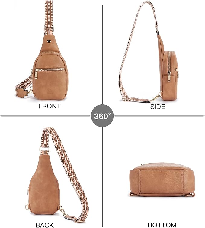 Telena Small Sling Bag for Women Leather Crossbody Fanny Packs Chest Bag for - Image 7