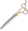 JASON 7.5" Dog Grooming Scissors - Professional Chunker Thinning Shear with with 24 Fishbone Teeth Japanese 440C Stainless Steel Hair Scissor with Diamond Screw for Dogs, Cats and Other Pets Christmas