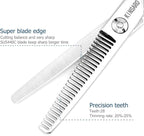 Hair Thinning Shears 5.5 Inch Thinning Scissors for Women Professional Barber Hair Thinning Scissors Barber Shears 28 Teeth Rose handle KINSARO for Hairdresser Barbershop or Home Use