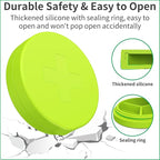 2 Pack Small Pill Box, 3 Compartment Round Silicone Travel Pill Box - Image 6