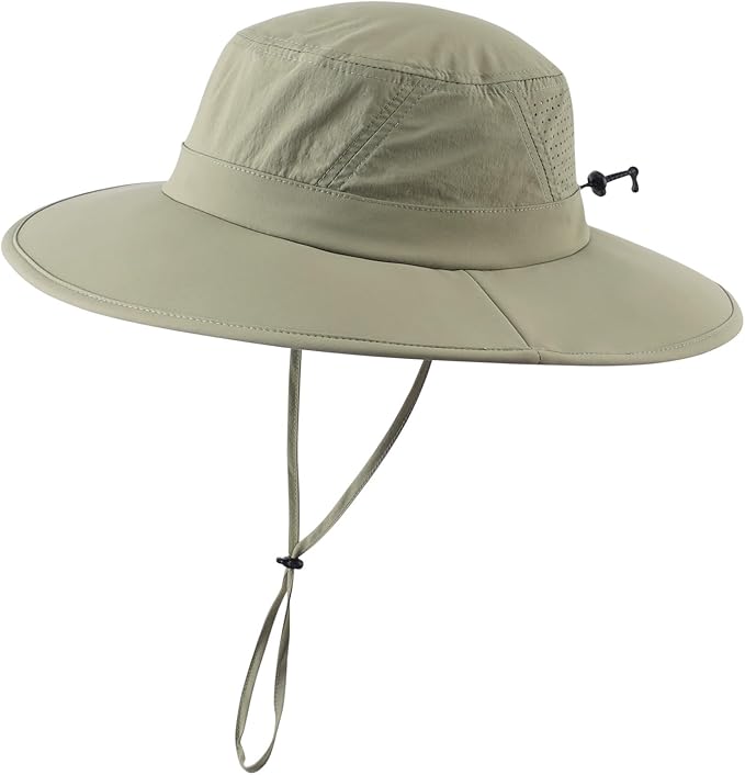 Home Prefer UPF 50+ Sun Hats for Men Women Foldable Wide Brim Fishing Hat Quick by HomePreferHatsCaps