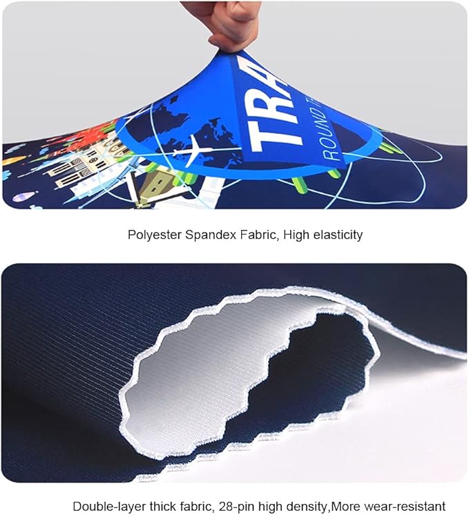MosaiRudo Thicker Luggage Cover Elastic Suitcase Cover Protector Fits 18-32 - Image 7