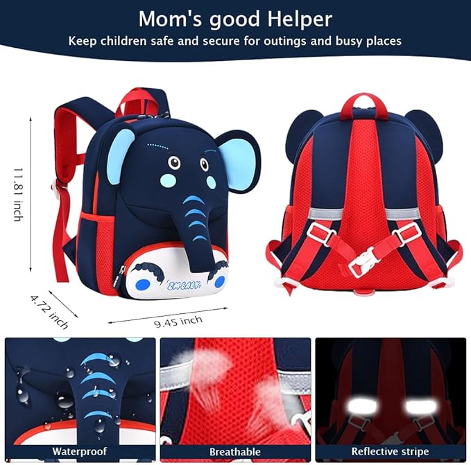 Padgene Toddler Harness Backpacks Safety Leash Kids Anti Lost Kindergarten - Image 4