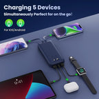 Portable Charger 40, 800mAh Power Bank, 25W PD QC 4.0 Fast Charging Portable - Image 2