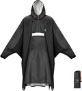 ANYOO Hooded Rain Poncho for Adults Waterproof Lightweight Rain Coat for Men by Anyoo