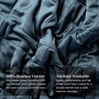 LUXOME Lightweight Blanket | 100% Rayon from Bamboo Fabric & Fill | Full/Queen - Image 4