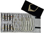Velvet Travel Jewelry Case Roll Bag Organizer - Image 6