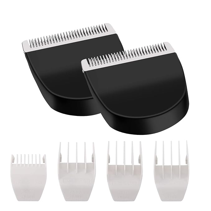 2 Pack Professional Peanut Clipper/Trimmer Snap On Replacement Blades #2068-300 - Compatible with Wahl Peanut Hair Clipper/Trimmer, Black