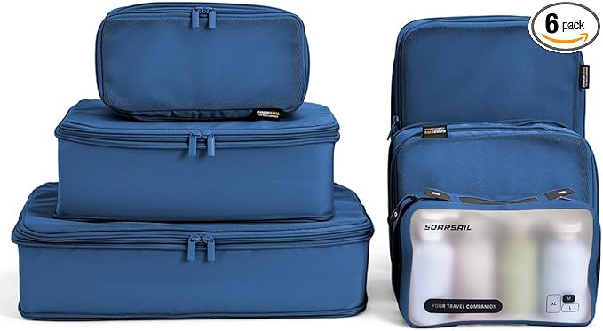 6 Set Compression Packing Cubes by SOARSAIL