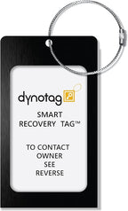 Dynotag® Web Enabled Smart Aluminum Convertible Luggage ID Tag + Braided Steel - Image 3