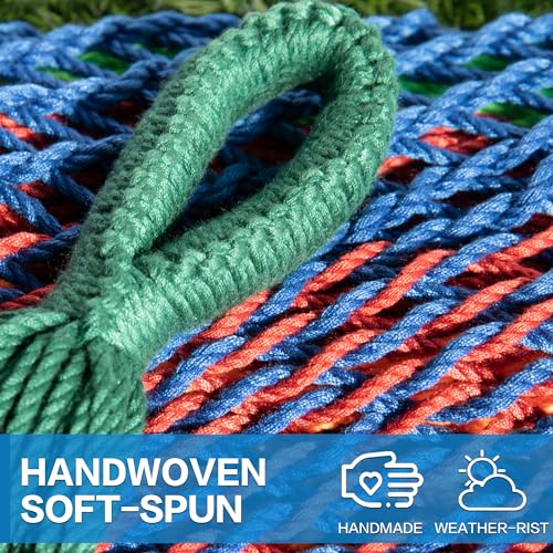 Double Hammock with Stand for Outside (Mayan Rainbow)