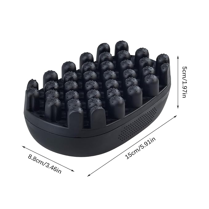 Curling Twisted Hair Brush, 1pc Twist Styler Brush Washable Hair Sponge Brush Afro Braid Dreadlocks Comb for Home and Salon Use Black
