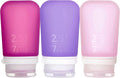humangear GoToob+ 3-Pack | Refillable Silicone Travel Bottle | Locking Lid | by humangear