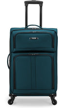 U.S. TRAVELER Anzio Softside Expandable Spinner Luggage, Checked-Medium 26-Inch by USTraveler