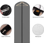 Zilink Clear Dress Bags for Gowns Long 65'' Garment Bags for Hanging Clothes - Image 3