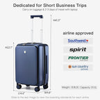 Hanke Grace Expandable Carry On Luggage - Image 4