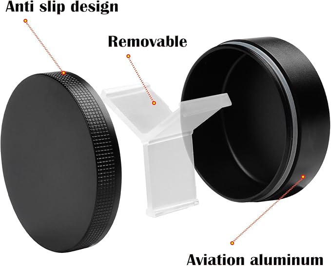 Small Pill Case 3 Compartments, Metal Round Portable Pill Box, Waterproof - Image 3