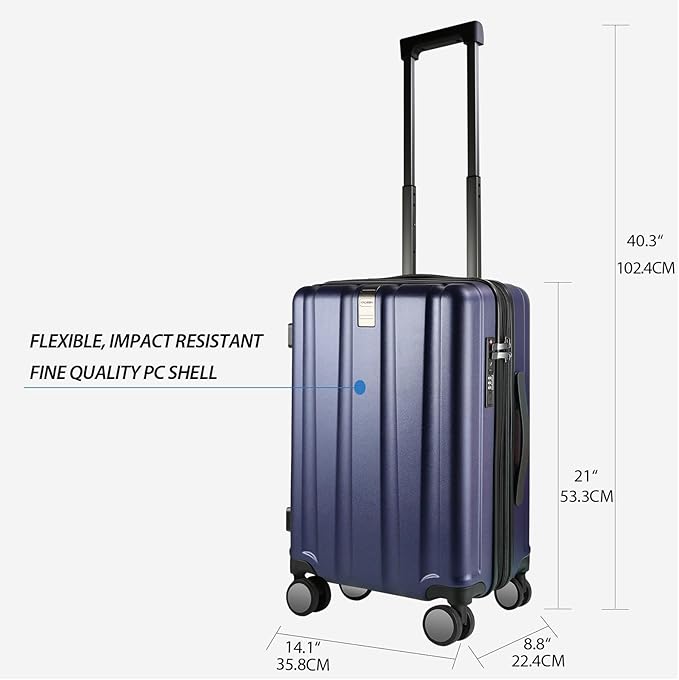 KROSER Hardside Expandable Carry On Luggage - Image 2
