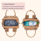 BabbleRoo Leather Diaper Bag Backpack - Image 4