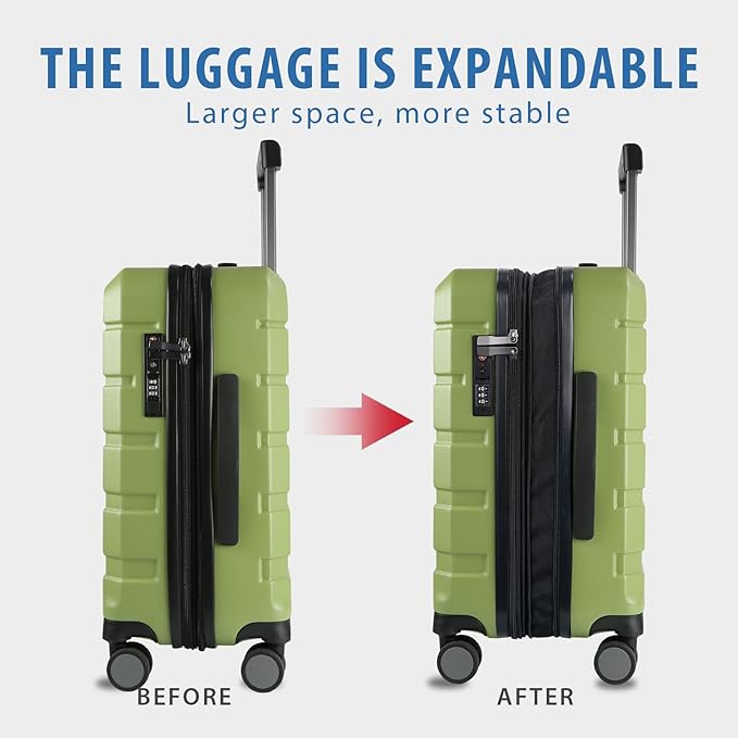 KROSER Hardside Expandable Carry On Luggage - Image 5