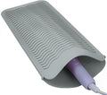 1Pack Silicone Heat Resistant Mat Pouch for Hair Straightener, Curling Iron, Flat Iron and Hot Hair Tools Grey