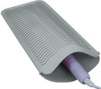 1Pack Silicone Heat Resistant Mat Pouch for Hair Straightener, Curling Iron, Flat Iron and Hot Hair Tools Grey