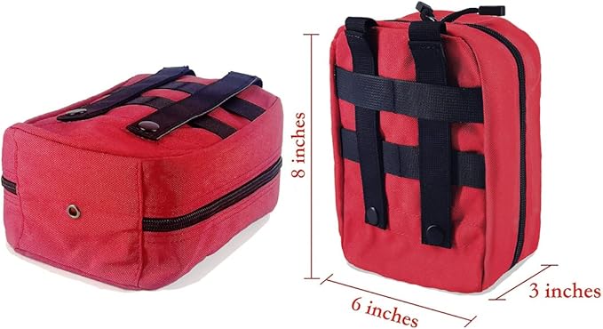EMT Pouch MOLLE Ifak Pouch Tactical MOLLE Medical First Aid Kit Utility Pouch - Image 5