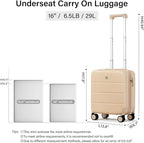 Hanke 16 Inch Underseat Carry On Luggage - Image 3