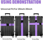 Luggage Straps for Suitcases TSA Approved-2 Pack Bright Personalized Luggage - Image 4