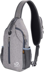 WATERFLY Crossbody Sling Backpack Sling Bag Travel Hiking Chest Bag Daypack by Waterfly