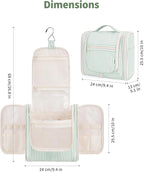 Narwey Striped Hanging Travel Toiletry Bag - Image 5