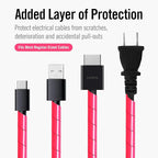 CORD DETANGLER for Curling Irons, Hair Straighteners, Blow Dryers & Clippers (10-Feet, Hot Pink)