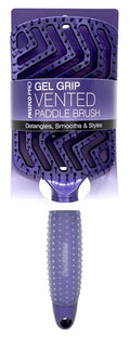 Swissco Pro Gel Grip Vented Hair Brush Gloss (Electric Blue Gloss)