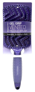 Swissco Pro Gel Grip Vented Hair Brush Gloss (Electric Blue Gloss)