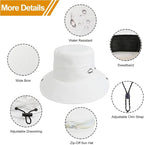 Sun Hats for Women Bucket Hat UV Protection Fishing Hat Wide Brim Safari Hats 2 - Image 6