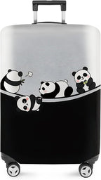 ANNA QUEEN Panda Family Luggage Cover, Cute Panda Design Suitcase Protector by ANNAQUEEN