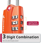 Fosmon TSA Accepted Luggage Locks, Open Alert Indicator 3 Digit Combination - Image 3