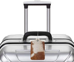 2 Pcs Funny Brown Cowhide Pattern Luggage Tag - Image 5