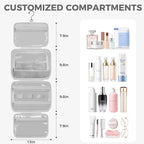Toiletry Bag For women, Portable Hanging Organizer, 4 Leakproof Compartment for - Image 2
