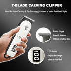 Hair Clippers for Men, Professional Barber Clippers and Trimmer Set, Mens Cordless Clipper, 3 pcs setHair Cutting Kit for Men