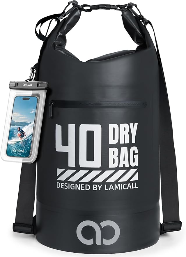 Lamicall Dry Bag Waterproof Backpack - 5L/10L/20L/30L/40L Roll Top Waterproof by Lamicall