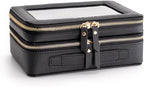 Aveniee XL Clear Makeup Organizer, Double Layer Travel Cosmetic Case - Image 5