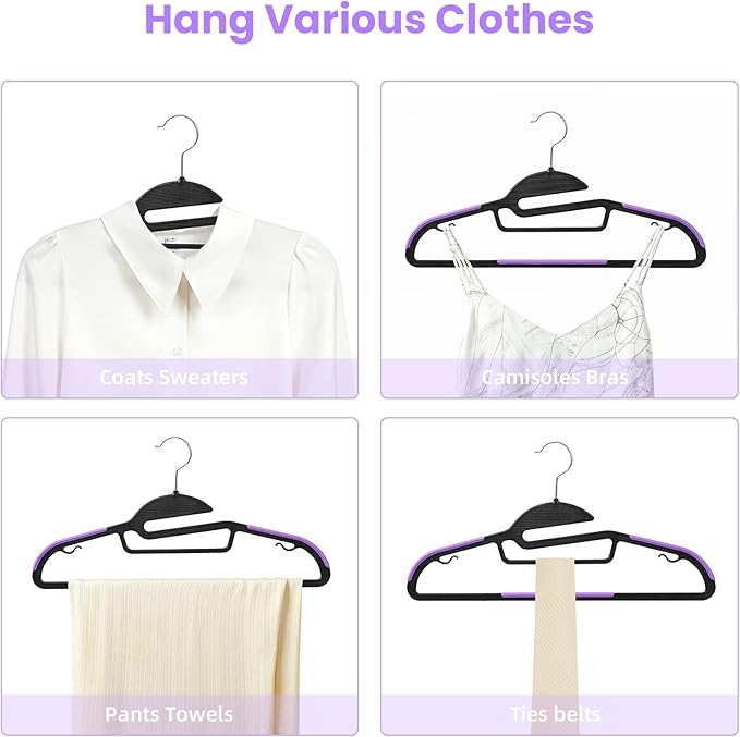 BAGAIL Plastic Hangers 50 Pack - Image 5